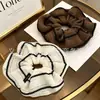 Gomas Elásticas para el Cabello de Alta Elasticidad para Mujer, Scrunchies de Lana Rayados de Gama Alta para Otoño e Invierno, Tamaño Grande, Suministro al por Mayor, Directo del Fabricante