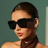 Gafas de Sol con Estampado de Leopardo de Moda Transfronterizas Europeas y Americanas para Mujer, Gafas de Sol con Protección Solar Simples y a la Moda, Gafas de Sol Nuevas con Montura Cuadrada Grande