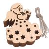 Colgante de madera para decoración navideña, manualidades, regalo pequeño para el hogar, suministros de decoración navideña para fiestas.