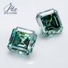 Piedra Suelta de Moissanita Ascher Verde Oscuro 3.5X3.5 Mm Piedra Principal Ovalada para Anillos y Collares, Accesorio de Tamaño Pequeño
