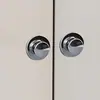 Puxador de Empurrar e Puxar de Furo Único Escondido Estilo Tatami Transfronteiriço para Guarda-Roupa, Porta de Armário, Porta de Correr e Puxador de Gaveta Invisível
