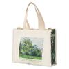 Bolsa de lona bolsillo interior cinta al por mayor gruesa tridimensional de compras algodón lino lona bolsa LOGO color publicidad bolsa de protección ambiental