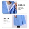Fábrica de Alimentos Perchero Azul y Blanco Cuello Ropa de Abrigo Taller de Fábrica de Ropa de Trabajo Ropa Libre de Polvo Impresa de Alimentos y Medicamentos Ropa de Visita
