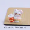 Gato de Cola Larga de Dibujos Animados de Cola 3D Accesorios Hechos a Mano para Bricolaje Pegamento de Crema Resina Materiales de Piezas Pequeñas Venta al por Mayor