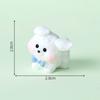 Criativo Fofo Laço Cachorrinho Estéreo DIY Acessórios de Decoração Micro Paisagem Mini Enfeites de Mesa Carro