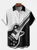 Camisa Creativa de Elementos Transfronterizos Nueva 2025 Impresión Digital 3D Camisa de Manga Corta Holgada de Moda Top para Hombre