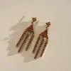 Collar Ovalado de Múltiples Capas Incrustado con Pedrería de Alta Resistencia Estilo Europeo y Americano, Cadena para Clavícula Estilo Vintage, Collar de Lujo Ligero de Alta Gama para Mujer