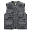 Colete Masculino Primavera e Outono Roupa Externa Colete Esportes ao Ar Livre Colete de Pesca Colete Multicor Multibolsos Multifuncional Cavalo