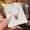 Japón y Corea del Sur Venta Caliente Todo-partido Exquisita Cadena para Clavícula Temperamento Acero de Titanio de Alta Calidad Collar Cadena de Collar de Lujo Ligero Nicho Venta al por Mayor