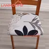 Funda de Silla Elástica Estampada Transfronteriza Todas las Estaciones Universal Seda de Leche Estilo Simple Decoración de Hogar y Restaurante Funda de Asiento de Silla a Prueba de Polvo