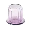 Portavelas de Vidrio Estilo Chino con Cubierta de Vidrio a Prueba de Viento, Decoración del Hogar de Aromaterapia de Lujo Ligero, Base de Vela para Decoración de Sala de Té con Incienso Zen