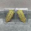 Shenzhen Shuibei Mismo Estilo Oro Puro 999 Tesoro de la Fortuna Aleación Gato de la Suerte Adhesivo Dorado para Teléfono Móvil para Atraer Riqueza Tienda de Oro