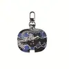 Funda de Cuero para Auriculares AirPods 1ª/2ª Generación/pro Funda Bluetooth Inalámbrica Estereotipo Cuero Graffiti Protección Estuche de Almacenamiento