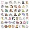 50 Piezas de Pegatinas de Animales Unicornio Dibujos Animados Lindas Creativas Graffiti Decoración Teléfono Móvil Patineta Taza de Agua Pegatinas Impermeables Mayoreo