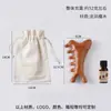 Ferramenta Multifuncional de Sandália de Sândalo Dourado Dragão e Fênix Quatro em Um com Logotipo Gravado para Compra Transfronteiriça, Adequada para Raspagem Nasal e Massagem de Meridianos em Todo o Corpo
