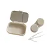 Estojo para Lentes de Contato, Portátil, Compacto, Estojo Simples para Lentes de Contato, Caixa de Cuidados Companheira, Caixa de Armazenamento, Laser Hot Stamping com Espelho