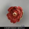 Flor Artificial Cabeza de Flor Roja DIY Seda Flor Falsa Decoración Apoyos Celebración Salón de Bodas Tocado Horquilla Paquete de Material de Flores