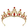 Diadema Corona de Novia Retro Europea y Americana con Pedrería Corona de Pedrería Popular para Niños Accesorios para el Cabello de Dama de Honor Novia Corona