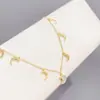 Moda Europea y Americana Joyería wish Collar Largo con Borlas Luna Caliente Joyería de Cadena para Clavícula Estilo Coreano para Mujer Chapado en Oro Real