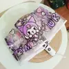 Guarda-chuva Transparente com Design de Gato Branco, Totalmente Automático, Estilo Anime, Manual, Fofo, Alto Valor Estético, Dobrável, para Influenciadoras Femininas, Crianças, Desenhos Animados, Estudantes