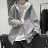 Colección nueva de primavera y otoño transfronteriza: sudadera con cremallera, de color liso, cuello alto, estilo raglán, patchwork - una prenda exterior deportiva casual, moderna, minimalista y a la moda