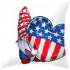 Funda de almohada estampada de piel de melocotón del Día de la Independencia de EE. UU. Transfronteriza Funda de almohada decorativa para coche, sofá, vacaciones Venta al por mayor