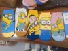Meias de comércio exterior novas meias fofas de desenho animado meias femininas casuais coreanas meias de giz de cera pequenas novas meias rasas vendas diretas