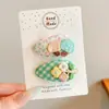 Pinza para el Cabello de Lana con Estampado de Leopardo para Otoño e Invierno para Mujer, Elegante Pinza para Flequillo Lateral, Pinza BB de Gama Alta para Pelos Sueltos, Pasador de Moda Estilo Retro