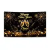 Nuevo Estilo Bandera Cruzada Personalización Feliz Año Nuevo Tema de Navidad Banner Interior Exterior Banner de Tira Personalización