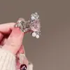 Pinza para el Cabello Pequeña Elegante Minimalista de Cristal Perla 2024 Nuevo Flequillo Lateral Pinza Superior Pinza para el Cabello