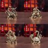 Adornos de Cobre Puro de Cuatro Bestias Míticas: Dragón Verde, Tigre Blanco, Pájaro Bermellón, Tortuga Negra Decoraciones de Escritorio para el Hogar Mascotas de Té para Sala de Estar Oficina