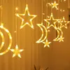 Luces de Cadena LED para Exteriores Navideñas, Luces de Hada, Decoración de Atmósfera de Cumpleaños, Iluminación de Escena, Arreglo de Cortina, Interior