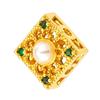 Colgante de Moda Tendencia para Influencers, Cobre con Circonita Microincrustada para Mujer, Accesorio Versátil para DIY, Colgante Estilo Chino sin Cadena