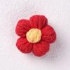 Broche feito à mão em malha Puff Flower Hyun Estilo elegante Acessórios de renda Gancho de mão Tecido Flor Acessórios de roupas Acessórios