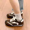 Zapatillas de Entrenamiento Alemanas Retro Color Block para Mujer 2026 Primavera/Otoño Nuevas Ligeras de Suela Plana Transpirables Versátiles Casuales Deportivas