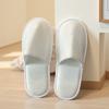 Pantuflas Desechables de Hotel, Pantuflas de Algodón Perlado, Pantuflas de Casa de Huéspedes B&B, Engrosadas Antideslizantes al por Mayor, Personalizables con Logo