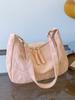 Bolso Grande de Estilo Occidental de Gran Capacidad Primavera y Verano 2024 Nuevo Casual Simple Textivo Moda Casual para Viajar Cruzado de Hombro Axilar Bolso Grande