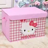 Armazenamento de couro dos desenhos animados Caixa Dormitório Livro Lanche Roupas domésticas Organizador de brinquedos Dobrável Armazenamento de carro Caixa