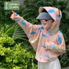 Roupa de Proteção Solar Infantil 2026 Novo Modelo para Meninos e Meninas, Proteção UV de Seda de Gelo, Leve, Respirável, Fio Original, Sensação Fresca, Aba Larga
