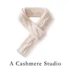 Nueva colección de otoño e invierno: Bufanda de cachemira gruesa para mujer, de color liso, tejida en espiral con perforaciones, que proporciona calor y protección para el cuello, y versátil para varios atuendos