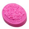AK022 molde de silicone rosa molde sabonete DIY sabonete molde