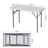 Mesa plegable para exteriores, Mesa para puesto de mercado nocturno, Mesa larga simple para conferencias, Mesa plegable portátil para el hogar, Mesa de plástico