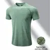 Talla transfronteriza EE. UU./UE En stock Deportivo Iónico Elástico Ajustado Casual Secado Rápido Running Cuello Redondo Manga Corta Top T