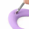 Alfombrilla de ratón ergonómica con reposamuñecas en forma de media luna, cojín de soporte de muñeca de silicona para aliviar la presión de la muñeca, almohada para mano antideslizante para uso en oficina con ordenador