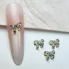 Venta Caliente 2025 Nuevo Hielo Transparente Estampado de Leopardo Lazo Joyería para Uñas DIY Accesorios para Uñas Accesorios para Uñas Portátiles