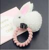 Celebridade da Internet K-Style de Tiara de Cabelo de Coelho Grampo de Cabelo Elástico de Cabelo de Coelho de Pelúcia Fofo Pequeno Fresco Coração de Menina Tiara de Cabelo