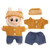 Adequado para Roupas de Boneca Labubu, Pelúcia Vinil Sentado Festa Primeira, Segunda e Terceira Geração Traje de Saia de Reposição