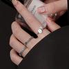 Estilo nacional qian duo gato de la fortuna anillo vintage diseño de nicho femenino lujo ligero plata de ley 925 moda ins temperamento