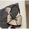 Bolsa Coreana Grande Capacidade Estampa de Leopardo para Mulheres 2025 Nova Outono e Inverno Bolsa de Braço Axila Bolsa Tote Tendência para Estudante Universitário Roupas de Trabalho