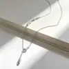 Versátil Collar de Plata S925 con un Diseño para Uso Diario, Gargantilla Corta Ajustable de Estilo Minimalista